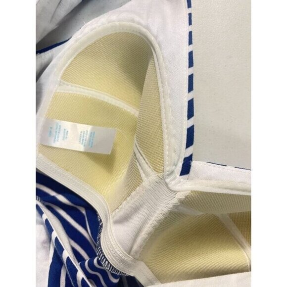 Trina Turk Blue & White Striped Beach Dress Built in bra Size 2 - Picture 5 of 5